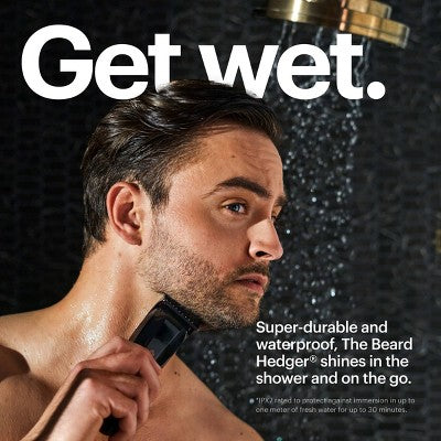 MANSCAPED The Beard Hedger SkinSafe Cordless Beard Trimmer, Waterproof Clippers for Facial Hair Shaving - Imperfect Box