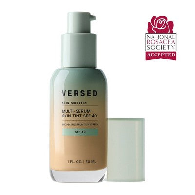 Versed Skin Solution Multi-Serum Skin Tint Foundation SPF 40 4W 1 fl oz - Imperfect Container