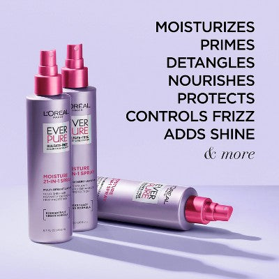 L'Oreal Paris EverPure 21-in-1 Leave In Conditioner Spray 6.8 fl oz - New