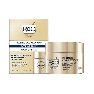 RoC Retinol Correxion Deep Wrinkle Rich Cream 1.7oz - Imperfect Box