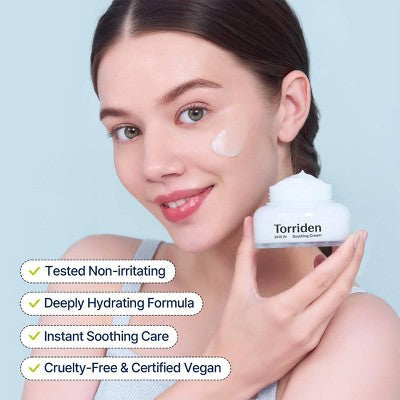 Torriden Dive-In Soothing Cream Korean Skincare for Calming and Deep Moisturization 2.7 fl oz - Missing Box