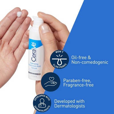 CeraVe Hydrating Hyaluronic Acid Face Serum 1 fl oz - Imperfect Box
