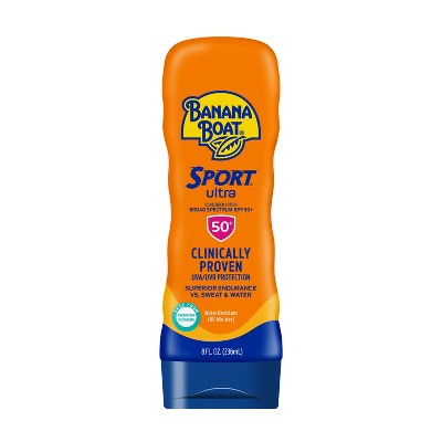 Banana Boat Ultra Sport Sunscreen Lotion SPF 50+ 8 fl oz - New