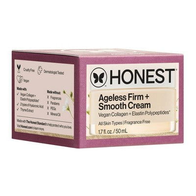 Honest Beauty Ageless Firm Smooth Cream Vegan Hyaluronic Acid 1.7oz - Imperfect Box
