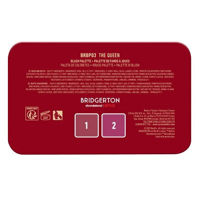 NYX Professional Makeup Bridgerton Royal Blush Buttermelt Blush Palette The Queen - Imperfect Container