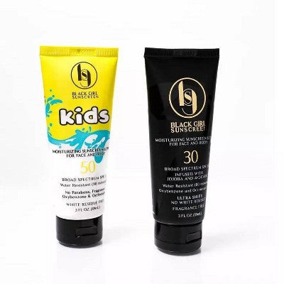 Black Girl Sunscreen Broad Spectrum Infused with Jojoba Oil SPF 30 3 fl oz - Imperfect Container