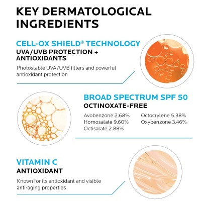 La Roche Posay Anthelios AOX Daily Antioxidant Face Serum with Sunscreen SPF 50 1 fl oz - Imperfect Box