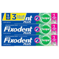 Fixodent Plus Scope Secure Denture Adhesive 2oz/3pk - Imperfect Box
