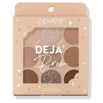 ColourPop 9-Pan Eyeshadow Makeup Palette Deja Brew 0.3oz - Missing Box