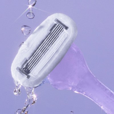 Billie Women's Sparkle Razor Kit 1 Handle + Magnetic Holder + 2 Blade Refills - Imperfect Box