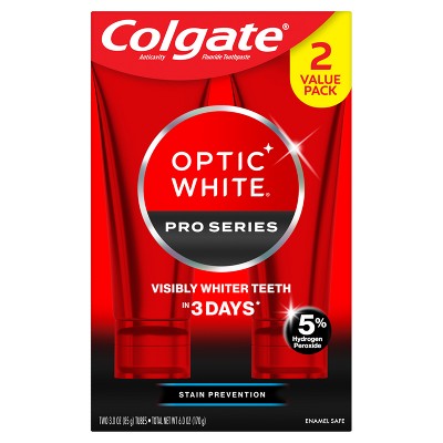 Colgate Pro Series Stain Prevention Hydrogen Peroxide Toothpaste 3oz/2pk - Missing Box