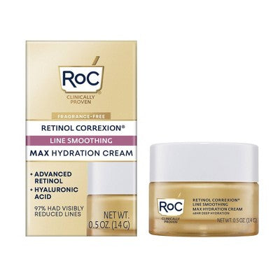 RoC Retinol Correxion Line Smoothing Max Hydration Cream 0.5oz - Imperfect Box