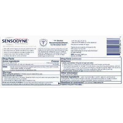 Sensodyne Extra Whitening Toothpaste 2pk - Missing Box