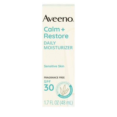 Aveeno Calm + Restore Daily Moisturizer Mineral SPF 30 1.7oz - Imperfect Box
