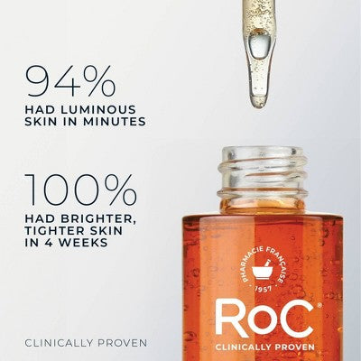 RoC Brightening Anti-Aging Serum with Vitamin C for Dark Spots 1.0 fl oz - Imperfect Box