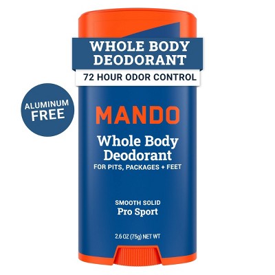 Mando Whole Body Men's Smooth Solid Deodorant Pro Sport 2.6oz - Imperfect Container