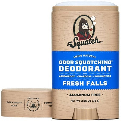 DR. SQUATCH Men;s Natural Solid Deodorant Fresh Falls 2.65oz - Imperfect Container