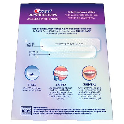 Crest 3D Whitestrips Ageless Whitening Whitening Kit  14ct - Imperfect Box