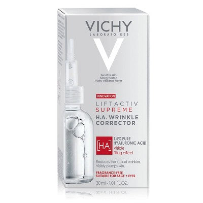 Vichy LiftActiv 1.5% Hyaluronic Acid Wrinkle Corrector Face Serum; Vitamin C  1.01 fl oz - New