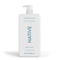 Native Body Wash Cashmere & Rain Sulfate Free with Pump 36 fl oz - New