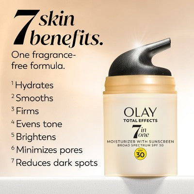 Olay Total Effects Face Moisturizer SPF 30 1.7 fl oz - New
