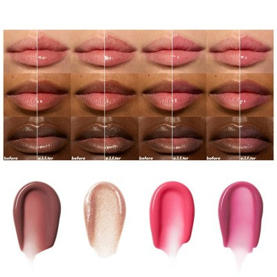 e.l.f. Glow Reviver Plumping Lip Oil Gift Set 4pc - Imperfect Box