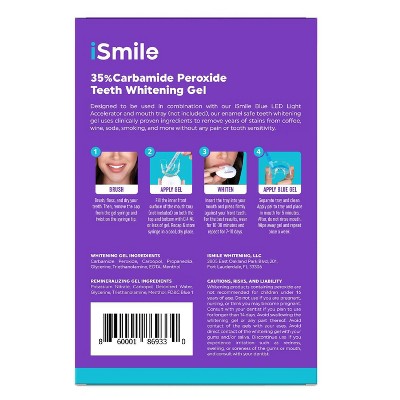 iSmile Teeth Whitening Gel Syringe Refill Pack 4ct - Imperfect Box