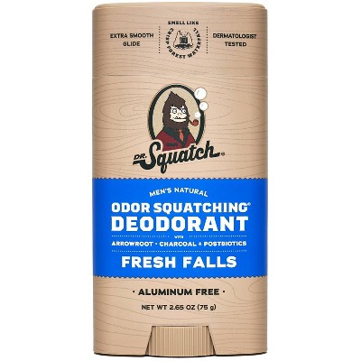 DR. SQUATCH Men;s Natural Solid Deodorant Fresh Falls 2.65oz - Imperfect Container