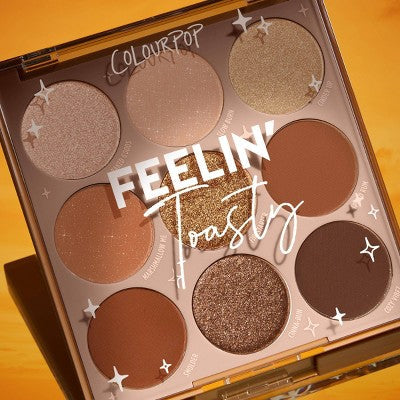 ColourPop 9-Pan Eyeshadow Makeup Palette Feelin' Toasty 0.3oz - Imperfect Box