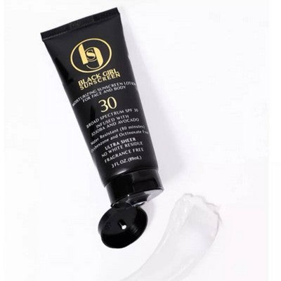Black Girl Sunscreen Broad Spectrum Infused with Jojoba Oil SPF 30 3 fl oz - Imperfect Container