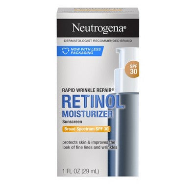 Neutrogena Rapid Wrinkle Repair Retinol Hyaluronic Acid SPF 30 1 fl oz - Imperfect Box