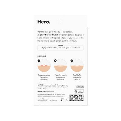 Hero Mighty Patch Invisible 24ct - New