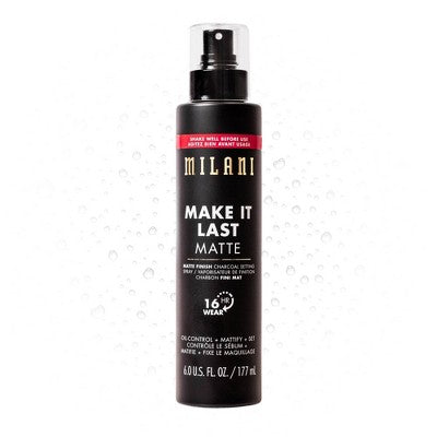 Milani Make It Last Matte Finish Charcoal Setting Spray 6 fl oz - New