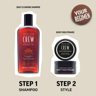 American Crew Men's Styling Heavy Hold and High Shine Hair Pomade Gel 3oz - New