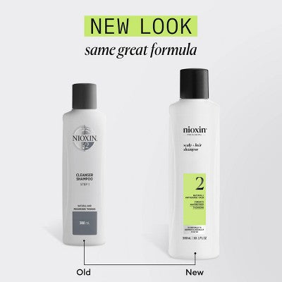Nioxin System 2 Shampoo Cleanser - 10.1 fl oz