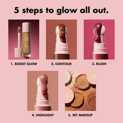 e.l.f. Halo Glow Liquid Filter Highlighter 1 Fair 1.06 fl oz - New