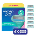 Schick Hydro Silk Sensitive Women's Razor Blade Refills 6 ct - Imperfect Box