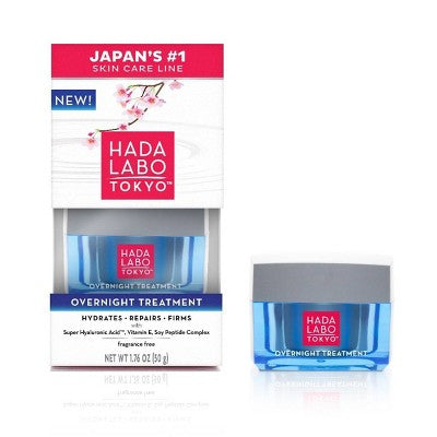 Hada Labo Tokyo Anti-Aging Overnight Treatment Night Cream 1.76oz - Imperfect Box
