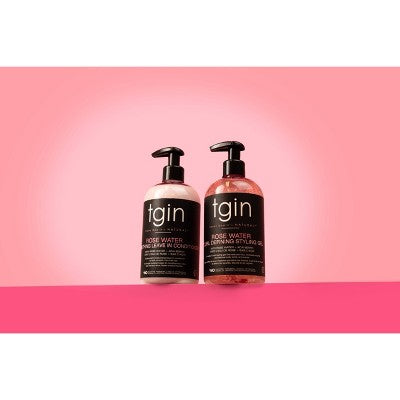 TGIN Rose Water Smoothing Leave In Conditioner 13 fl oz - Small Amount Missing