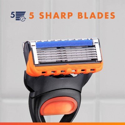Gillette Fusion5 Value Pack Razor Handle + 5 Blade Refills - Missing Box