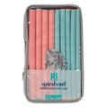 Conair Heatless Spiral Curl Rollers Coral & Teal 18pcs - New