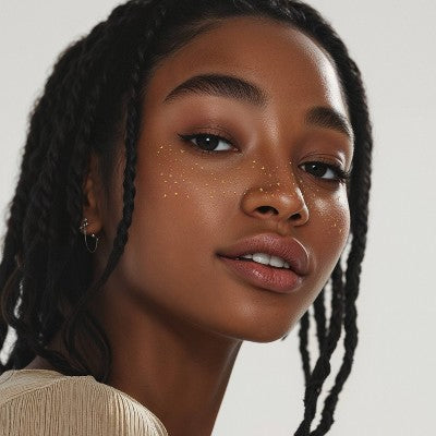 Fazit Gold Glitter Freckle Makeup Patches - New