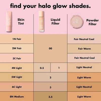 e.l.f. Halo Glow Liquid Filter Highlighter 4 Medium 1.06 fl oz - New