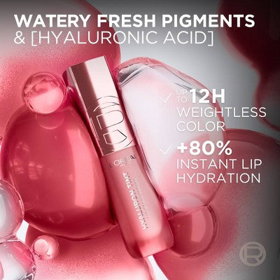 L'Oreal Paris Paradise Hyaluron Tint Lip Stain Serum 217 Smoky Mauve 0.16 fl oz - Imperfect Container