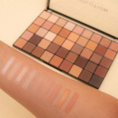 Makeup Revolution Maxi Reloaded  Eyeshadow Palette Ultimate Nudes 0.27oz - Imperfect Container
