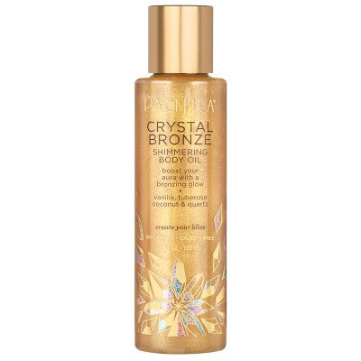 Pacifica Shimmering Body Oil Crystal Bronze 4 fl oz - Imperfect Container