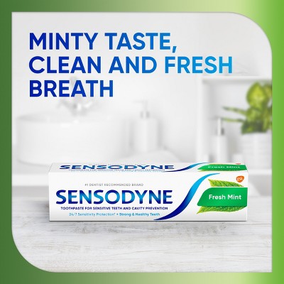 Sensodyne Fresh Mint Sensitivity Protection 2pk Toothpaste - Missing Box