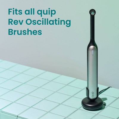 quip Rev Oscillating Brush Head Refill- Black 2pk - Imperfect Box