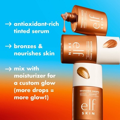 e.l.f. SKIN Bronzing Drops Pure Gold 1 fl oz - Imperfect Box