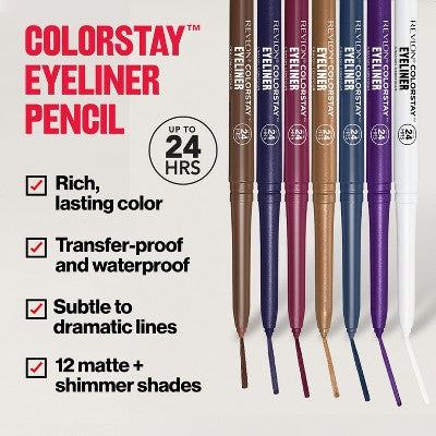 Revlon ColorStay Waterproof Eyeliner; Smudger 202 Black Brown 0.01oz/2ct - Imperfect Box